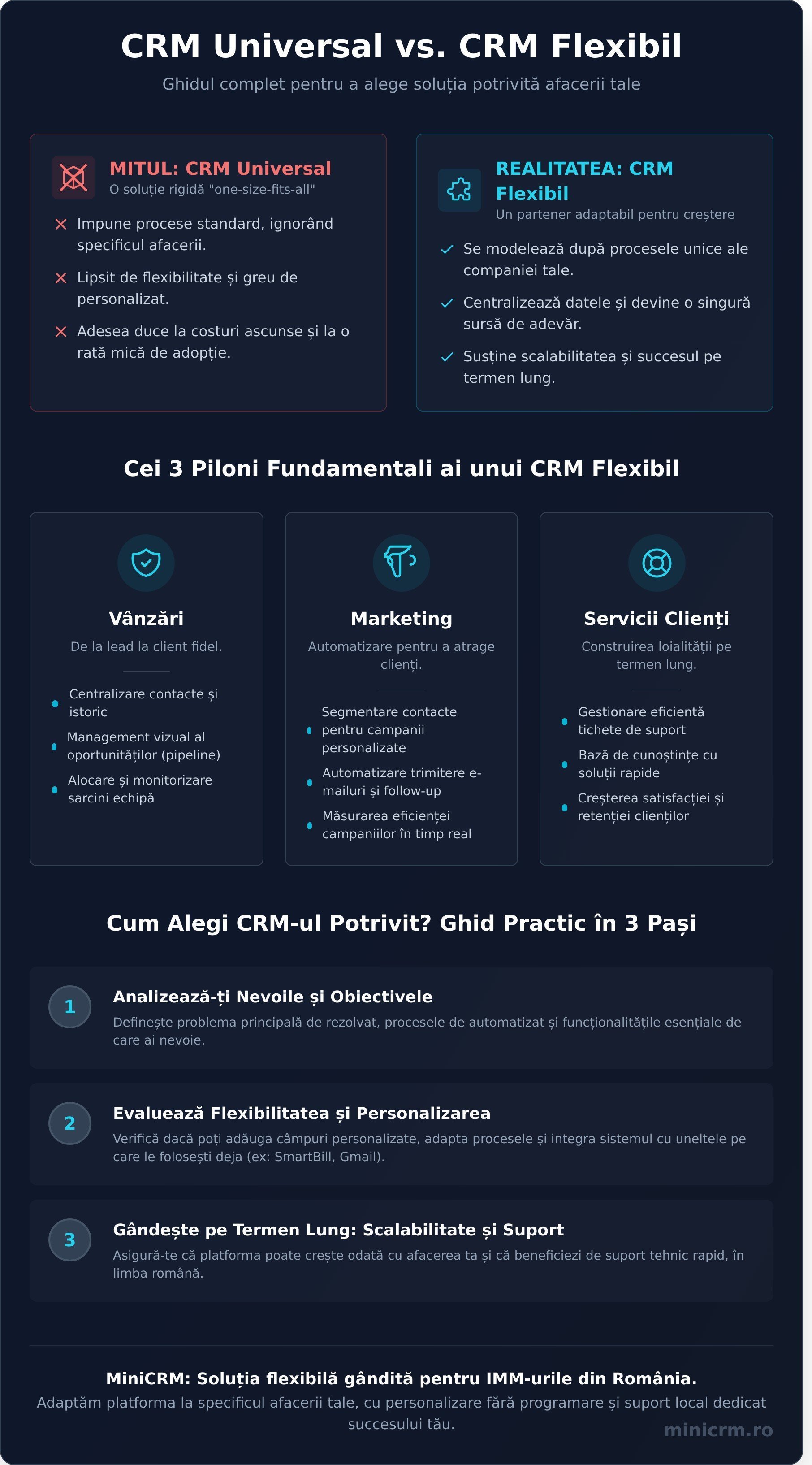 Ce este un CRM universal? Cum să alegi platforma potrivită