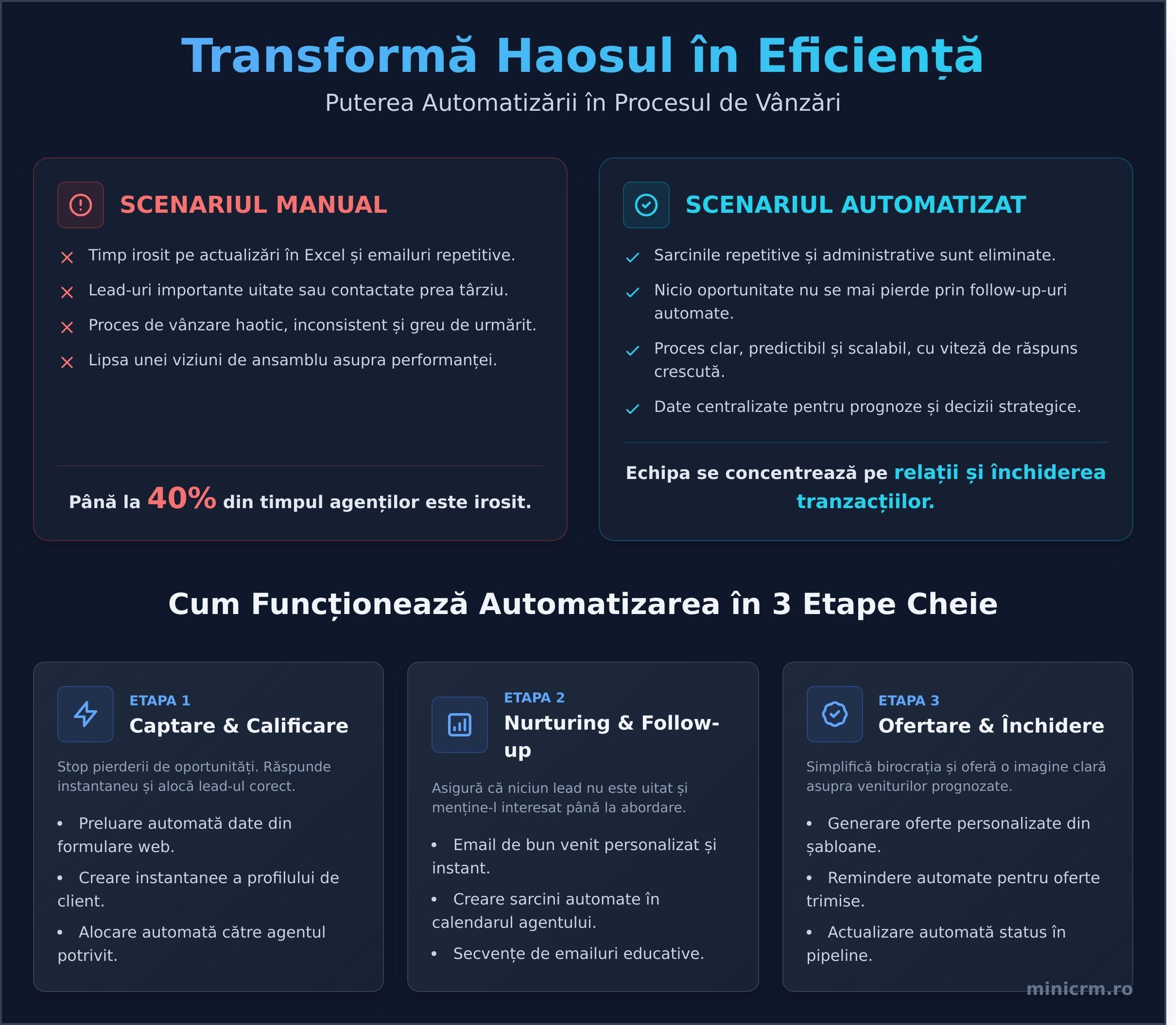 Automatizarea proceselor tale de vânzări pentru eficiență și creștere