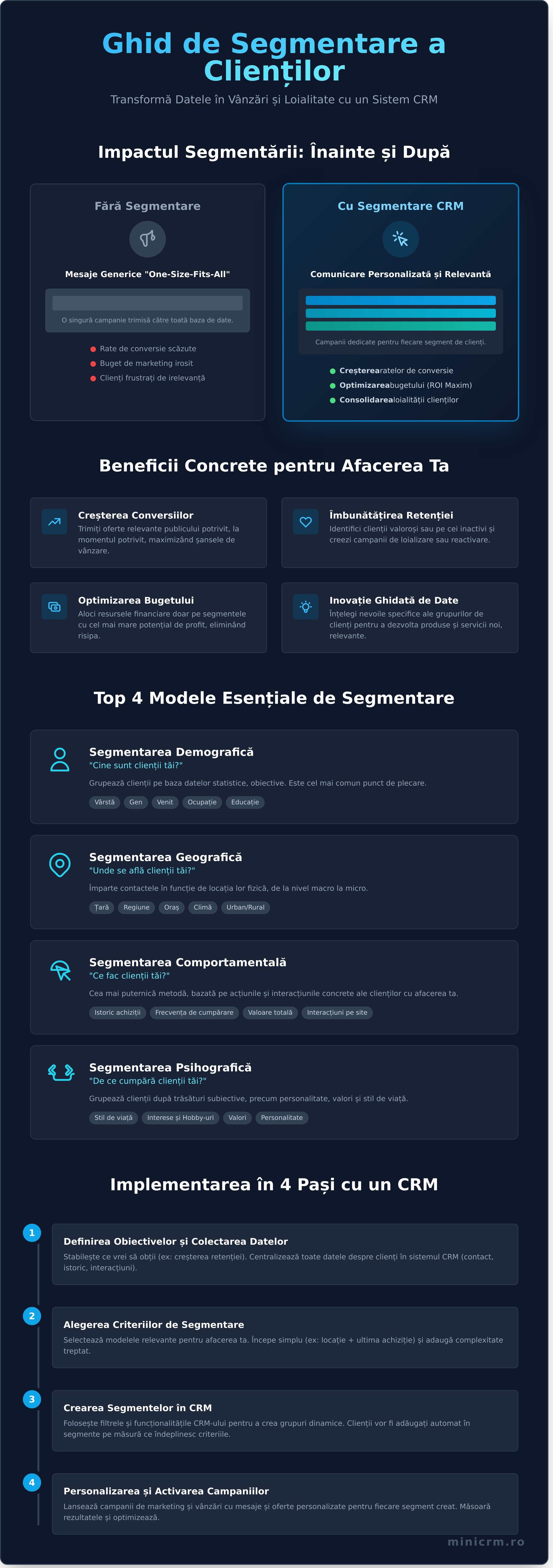 Segmentarea clienților cu un CRM