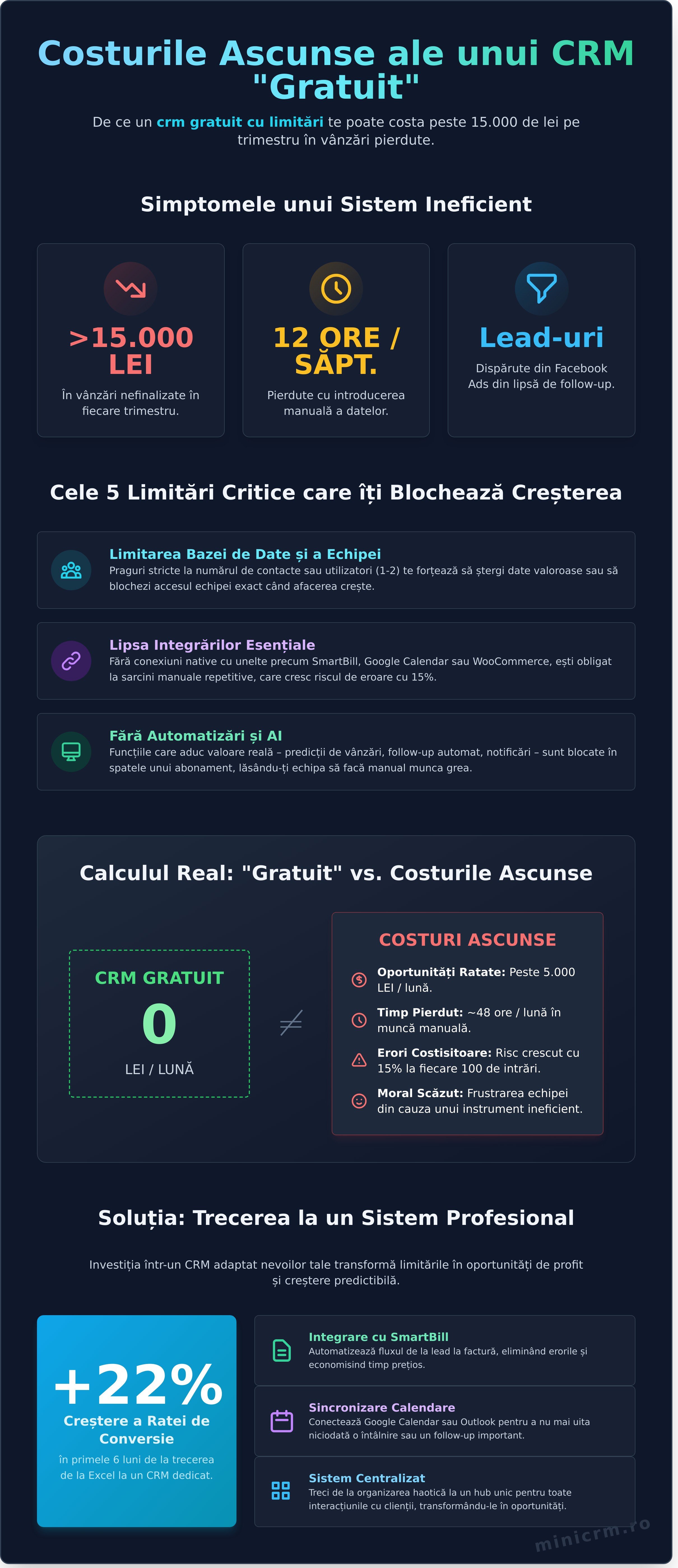 CRM gratuit cu limitări: În ce măsură merită?