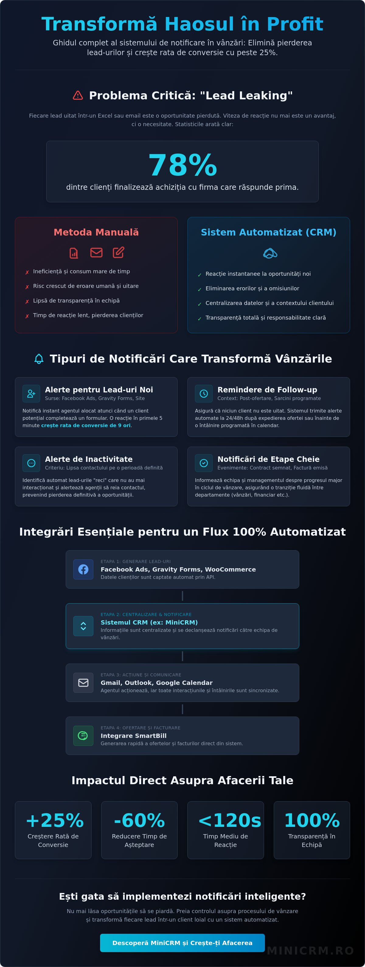 Sistem de notificare în vânzări: Cum să nu mai pierzi niciun lead